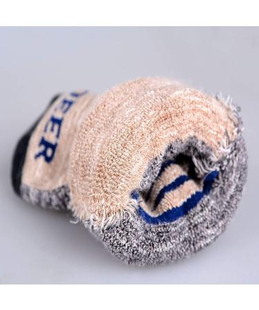 FEIDEER Men's Walking Hiking Socks - Moisture-Wicking Cushioned Quarter Crew Socks for Outdoor Sports - 3/4/5 Pairs, Sizes 6-15, Multiple Color Options - Buy Online on GoSupps.com