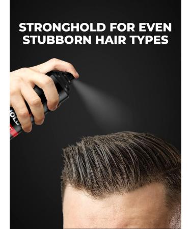 Bear'do Strong Hold Hair Spray 192 ml | Hair Spray for Men | Hair Styling Spray | Hair Setting Spray | Hair Fixing Spray | Strong Hold | Natural Shine Black - Buy Online on GoSupps.com