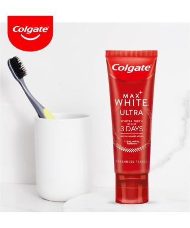 Colgate Max White Toothpaste Ultra Freshness Pearls 50ml - Pack of 3 for Whiter Teeth & Long-Lasting Freshness | International Shipping Available - Buy Online on GoSupps.com