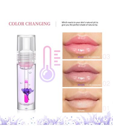 Flower Lip Oil - Hydrating & Plumping Transparent Gloss | Non-Sticky Long-Lasting Moisturizer for Smooth Lips - Buy Online on GoSupps.com