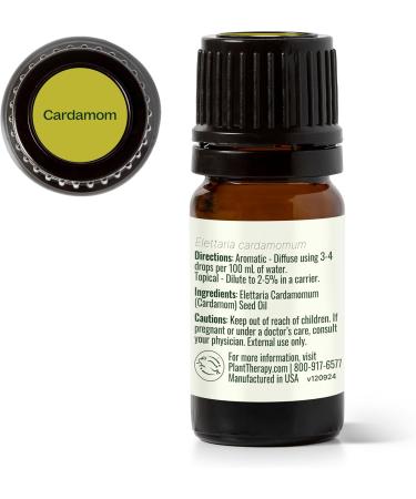 Plant Therapy Cardamom Essential Oil 5 mL (1/6 oz) 100% Pure Undiluted Aromatherapy Warm Cozy Scent Digestive Support 0.16 Fl Oz (Pack of 1) - Buy Online on GoSupps.com