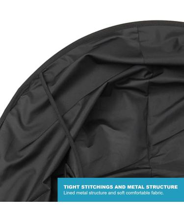 Gusto Hairdressing Salon Cape - Professional Hair Cutting Cloak & Apron Tool with Neck Brush - Black - Buy Online on GoSupps.com