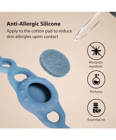 Buy Bone Fragrance Chain Aromatherapy Diffuser - Stylish Elastic Silicone Bracelet for Couples - 2 Piece Red Set | GetaWay Solids - Buy Online on GoSupps.com