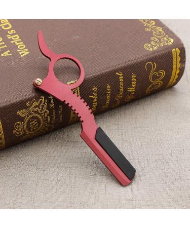Red Retro Straight Razor - Multifunctional Anti-Rust Lightweight for Barbers & Shaving | Premium Quality Grooming - Buy Online on GoSupps.com