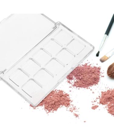  LALADEFIEE Transparent Reusable Makeup Palette with Secure Lid for Lip Organizer Eyeshadow Blush Highlighter Storage Suitable for Personal Mix Organized Use - Buy Online on GoSupps.com