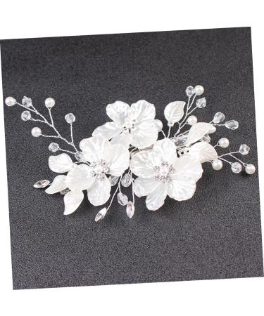 FOMIYES Rhinestones Wedding Flower Side Hair Clips Wedding Headpiece for Bride Wedding Hair Pin Vintage Flower Hair Clips for Women Hair Barrettes for Women Mosaic Pearl Miss - Buy Online on GoSupps.com
