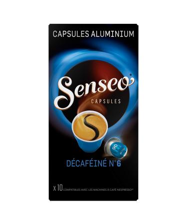 Senseo Decaffeinated Capsules No. 6 10 Aluminum Capsules Compatible with Nespresso Machines 52 g