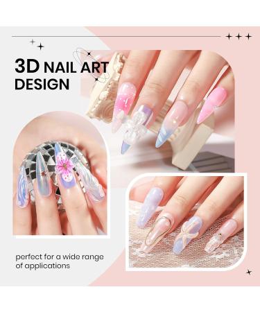  SUPWEE 3D Nail Art Gel - 14g - Non-stick gel - Solid Builder - For nail extensions - With nail brush and silicone mold - For manicures - Pearl white - Buy Online on GoSupps.com