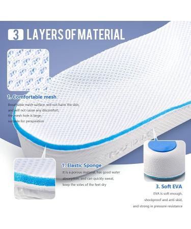 Height Enlargement Insoles | Breathable Foot Vault Support Shoe Inserts for Men | EU 41-46 | 3.5 cm Heel Lifter Elevatorial Inserts - Buy Online on GoSupps.com