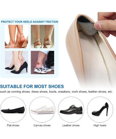 Biggcool Heel Grips Inserts for Women and Men - 4 Pairs (Apricot+Black) | Prevent Heel Slipping and Blisters | Improve Shoe Fit with Heel Protector Cushions - Buy Online on GoSupps.com