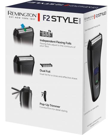 Remington F2 Men's Electric Shaver - Pop-Up Trimmer, Washable, LED Display - Foil Shaver F2002 Blue - Buy Online on GoSupps.com
