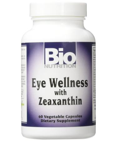 Bio Nutrition Eye Wellness with Zeaxanthin Vegetarian Capsules, 60 Count