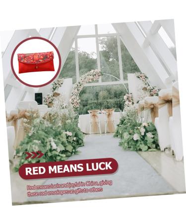 COHEALI 5pcs Wedding Red Envelope Gift Cards Envelopes Gift Envelope Silk Red Envelope Hongbao Red Pocket Wedding Envelopes Chinese Packets Red Packets Chinese Style Red Envelope Bag Cloth - Buy Online on GoSupps.com