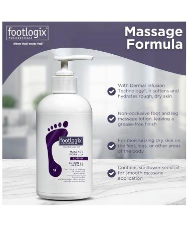 Buy FOOTLOGIX Massage Formula Lotion 8.45 oz | Best International Shipping - Softens & Nourishes Feet - Buy Online on GoSupps.com