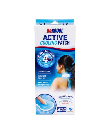 BeKoool Active Cooling Patch 4 Count for Cooling Relief During mild to moderately strenuous Activities