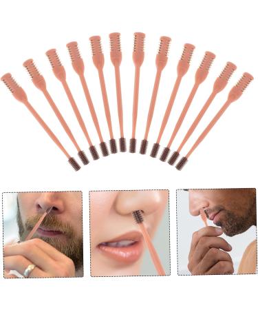 ROMISBABA 12 Pieces Manual Ear Hair Trimmer for Adults Double Sided Hair Remover with Soft Cleaning Brush Reliable in Caramel Color - Buy Online on GoSupps.com