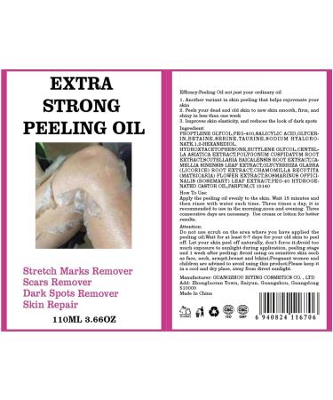 Extra Strong Peeling Oil Yellow Peeling Oil for Dark Skin Natural Formula Exfoliating Peels Solution for Face Body Hands and Foot Dead Skin Remover (220ML/7.76 OZ) - Buy Online on GoSupps.com