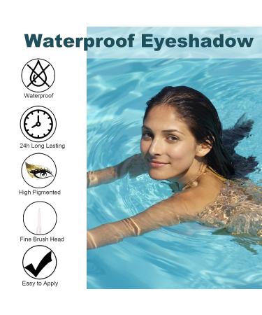 Rosarden Liquid Glitter Eyeliner - Metallic White Diamond - Waterproof, Long Lasting & High Pigmented - Sparkle Eyeshadow for Eye Makeup - Buy Online on GoSupps.com