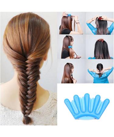 Portable Roller Hair Tool - DIY Bridal Braider Twist Maker in Blue | International Shipping - Buy Online on GoSupps.com