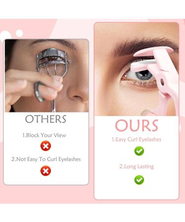 2 Style Eyelash Curler Pink Eyelash Curler Eye Curler for Lashes Eye Lash Curler with Extra Silicone Replacement Pads Eyelash Curler Kit for Women Girls Makeup Tool Suitable for Makeup Beginners - Buy Online on GoSupps.com