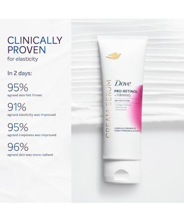 Dove Cream Serum Pro-Retinol + Firming - Boost Elasticity & Firmness with Collagen Peptides Niacinamide & Antioxidants | 8 oz - International Shipping Available - Buy Online on GoSupps.com