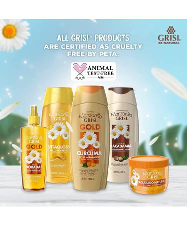 Manzanilla Grisi Gold Hair Lotion 2-Pack - 8.4 FL Oz Spray Bottles with Chamomile Extract - Buy Online on GoSupps.com