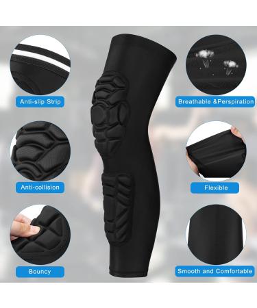GUOZI Knee Braces 2 Pack - Crashproof Thigh Compression Leg Sleeves for Sports - Medium Size - Buy Online on GoSupps.com