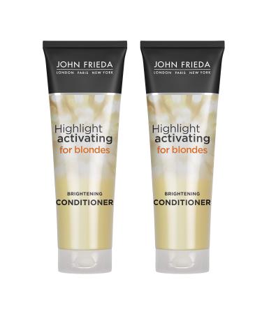 John Frieda Sheer Blonde Brightening Hair Conditioner Helps Nourish and Activate Natural-looking Highlights 8.45 Ounce (2 Pack)