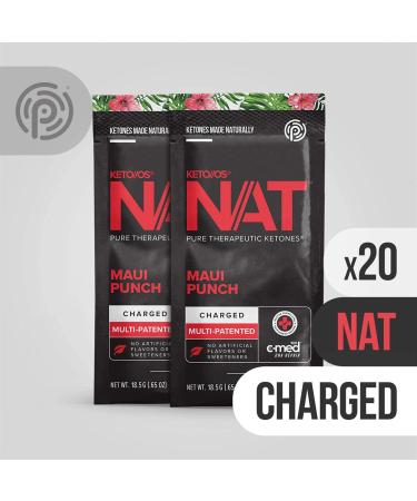 Keto//OS NAT Maui Punch Exogenous Ketones - BHB Salts Supplement (20 Count) | Energy Boost for Workout | Men and Women - Buy Online on GoSupps.com