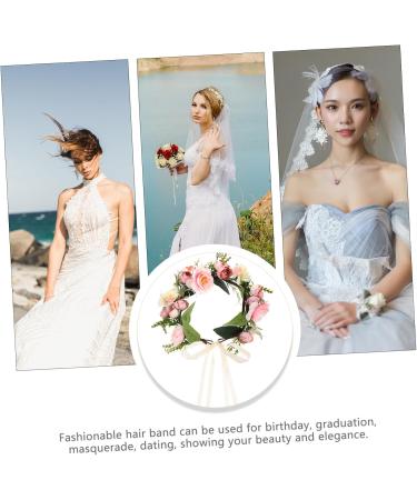 Yardenfun Fabric Flower Hair Accessories Flower Headdress Women Headdress Creative Hair Band Hair Bands Wedding Hair Accessories Wedding Headband Hair Headbands Women Bride Headbands - Buy Online on GoSupps.com