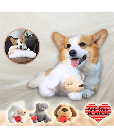 Dog Toy Plush Toy Comfortable Behavioral Training Aid Toy Heart Beat Soothing Plush Doll Sleep Dog Sleep Aid Plush Toy Behavioral Training Aid Toy Sleeping Aid Toy for Smart Dogs Cats (B: Puppies) - Buy Online on GoSupps.com