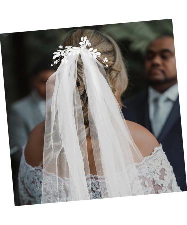 HAPINARY Tiara Pearl Yarn Wedding Veil Long Veil for Bride Wedding White Wedding Veil Wedding Veils for Brides Long Veil for Wedding Bridal Veil Veils for Women Wedding Veil for Brides - Buy Online on GoSupps.com