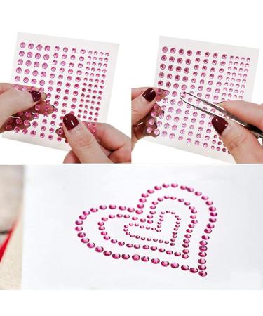 2310 Self-Adhesive Glittering Stones - Colorful Acrylic Street Stones for Makeup Nail Art & Holiday Decor with Tweezers - Buy Online on GoSupps.com