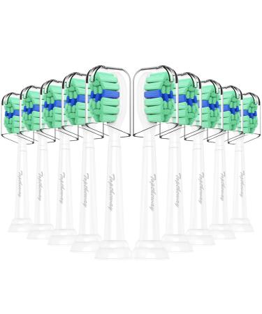 Toothbrush Replacement Heads for Philips Sonicare: 10 Pack Sonic Replacement Compitable with Phillips Electric Brush ProtectiveClean DiamondClean C3 C2 G2 W 4100 5100 HX9023 Plaque Control Snap-on White