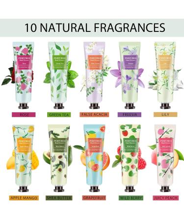 Ownest 10 Pack Fruits Extract Hand Cream - Moisturizing Hand Care Set for Men and Women - 30ml - Travel Gift - Buy Online on GoSupps.com