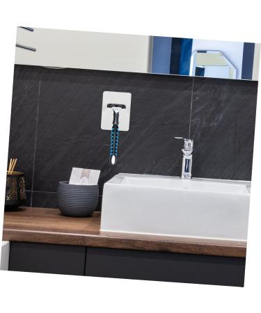 Hootnee 4-Piece Razor Tool Holder Set | Suction Door Hooks & Shaving Stand | White ABS | Ideal for Bathroom Storage - Buy Online on GoSupps.com