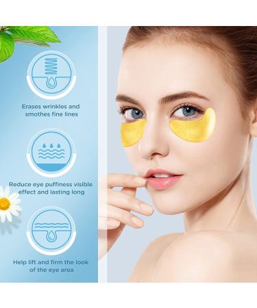 Arsh ge Under Eye Patches (30 Pairs) - 24K Gold Collagen Hyaluronic Eye Gel Pads for Dark Circles & Puffiness - Anti-Aging Eye Mask with Rose Extract - Reduce Wrinkles & Eye Bags - 12.30 Fl Oz - Buy Online on GoSupps.com