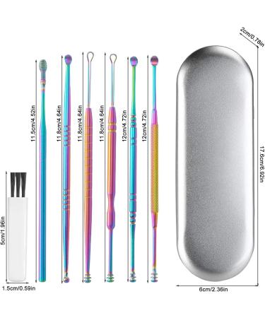 Besreey Ear Cleaner Earwax Removal set Ear Pick Earwax Removal Kit | Ear Pick Earwax Removal Tools Stainless Steel Ear Cleaner Curette With Cleaning Brush And Storage Box For Kid Adult - Buy Online on GoSupps.com