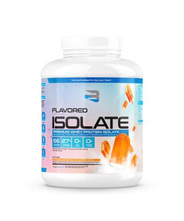 Believe Supplements Protein Powder - Puclicly 3rd Party Tested Whey Protein Powder for Muscles and Baked Goods Rich & Creamy Taste for Growth Strength & Recovery Easily Mixable for Shakes Smoothie 66 servings (Orange Creamsicle) Orange Vanilla Ice Cream P