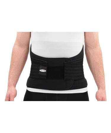 ITA-MED Improved Extra Strong Lower Back Support Medium BL 12 Inch Wide Black Medium
