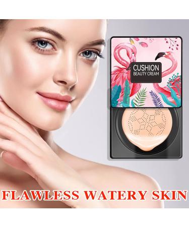 Mushroom Head Air Cushion CC Cream Foundation Moisturizing BB Cream Foundation Makeup Long Lasting CC Cream Liquid Foundation Matte Concealer Foundation Suitable for All Skin Types(Natural) - Buy Online on GoSupps.com