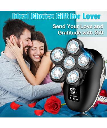 Head Shaver for Bald Men - 6 in 1 Waterproof Electric Razor & Grooming Kit | Cordless Rechargeable 6D Shaving Experience - Buy Online on GoSupps.com