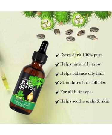Jamaican Black Castor Oil 120ml - Cold-Pressed Hair Growth & Skin Oil | Bio-Citinous For Body Face Nails & Eyelashes - 1 Pack - Buy Online on GoSupps.com