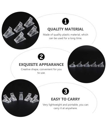 Fomiyes Nail Terminal Clips Set - 10pcs Nail Extension & Gel Fixation Clips for Manicure | Fast Shipping Worldwide - Buy Online on GoSupps.com