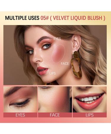 Long-lasting Liquid Blush Natural Hydrating Rouge Blush Long Lasting and Lightweight Makeup (7.5ml 04) 7.5ml 04 - Buy Online on GoSupps.com