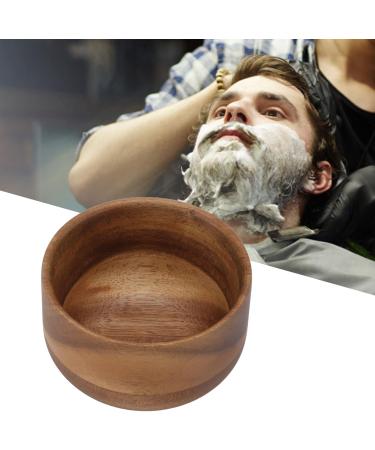 Garosa Wooden Shaving Brush Bowl - Premium Shaving Soap & Cream Bowl for Men | Ideal for Home & Barber Shop Use - Buy Online on GoSupps.com