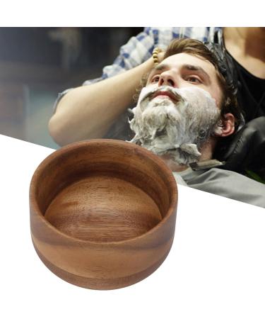Wooden Men's Shaving Bowl - Burr-Free Compact Foam Mug for Home & Barber Shop - Buy Online on GoSupps.com