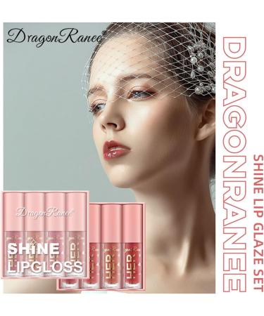 4Packs Lip Oil and Lip Gloss Set Lip Oil Hydrating Non-sticky Lip Glow Oil Tinted Clear Lip Plumper Moisturizing Lipgloss Set Gift For Women and Teenage Girl (03) - Buy Online on GoSupps.com