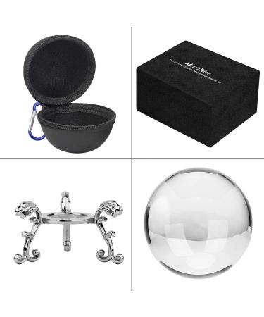 MerryNine Crystal Ball with Crystal Ball Case Bag Set  K9 Crystal Photography Ball  Including Microfiber Pouch and Crystal Ball Manual  Perfect Photography Accessories (80mm/3.15") - Buy Online on GoSupps.com