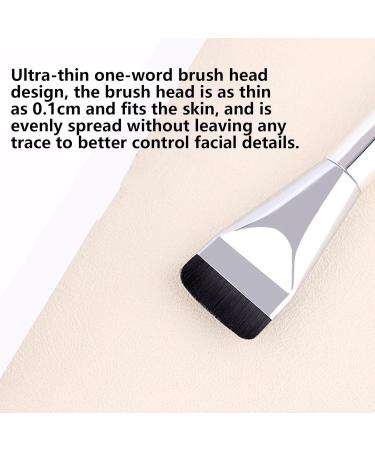 Foundation Brush For Liquid Makeup Liquid Foundation Brush For Face Makeup Foundation Brushes Multifunctional Face Brush For Liquid Flat Top Face Blush Concealer Brush Aluminum tube rubber handle - Buy Online on GoSupps.com
